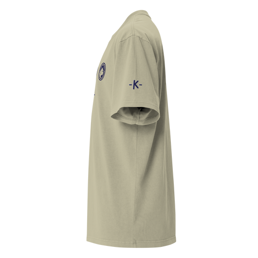 KURAI EMBROIDERED "KHAKI" FADED TEE