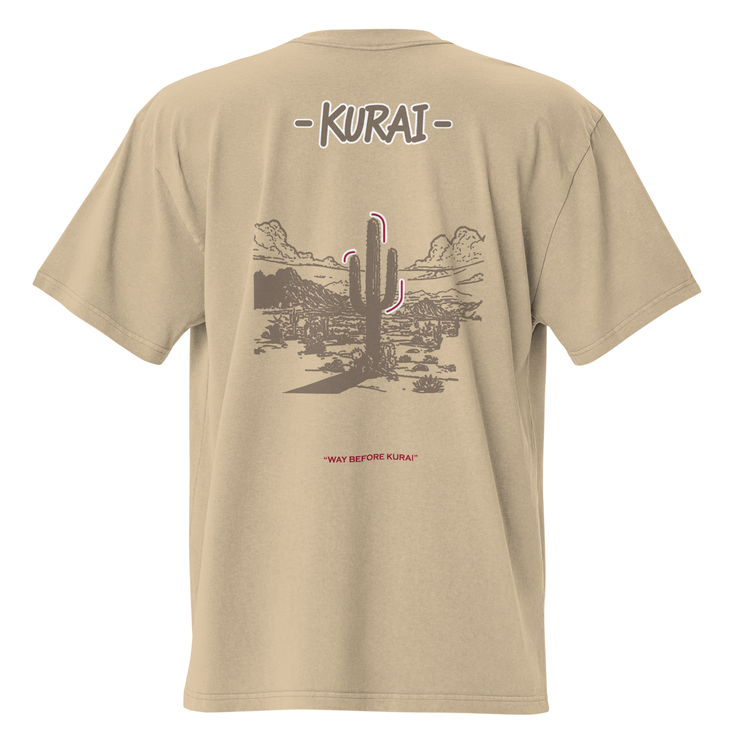 KURAI HEAVYWEIGHT GRAPHIC "REVERSE CACTUS" TEE