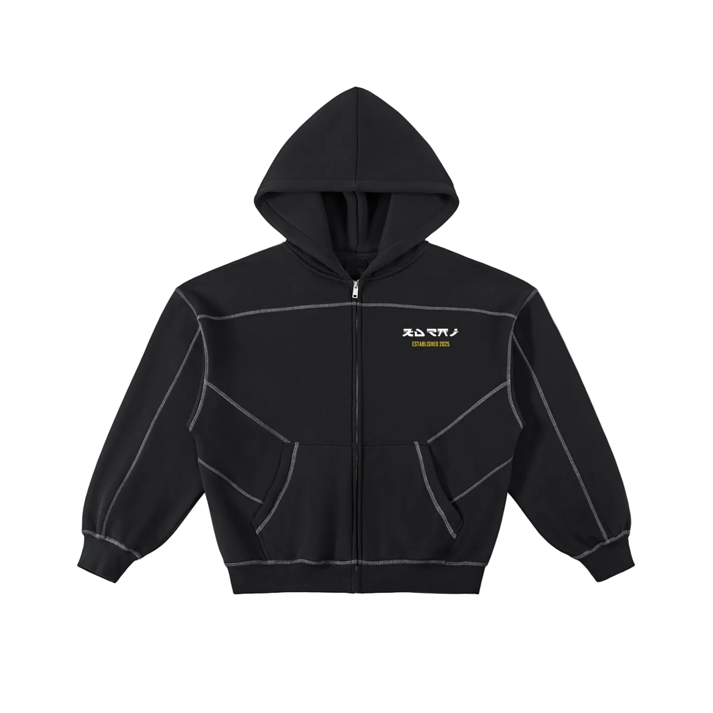 KURAI EST BOXY ZIP HOODIE (350gsm)