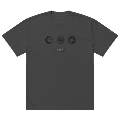 KURAI EMBROIDERED "SHADOW" FADED TEE