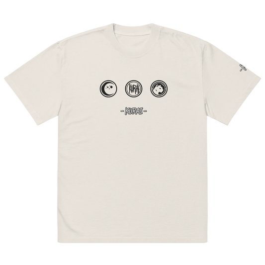 KURAI EMBROIDERED "PANDA" FADED TEE
