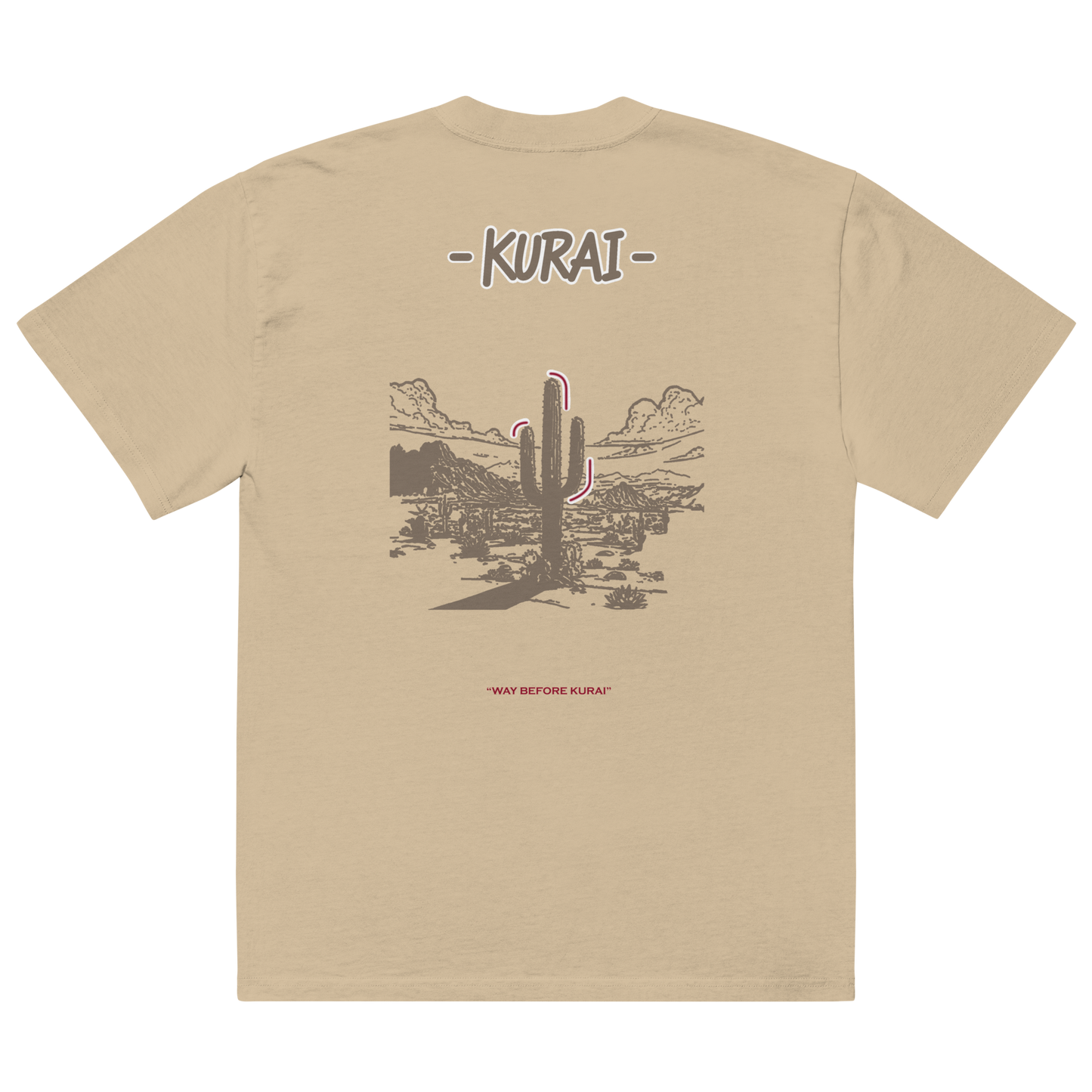 KURAI HEAVYWEIGHT GRAPHIC "REVERSE CACTUS" TEE